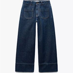 Zara Dark Blue Flare Jeans